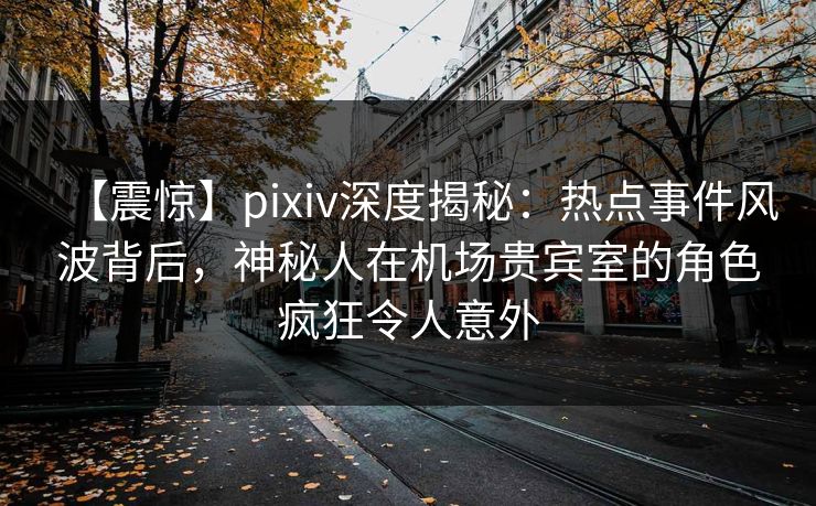 【震惊】pixiv深度揭秘：热点事件风波背后，神秘人在机场贵宾室的角色疯狂令人意外